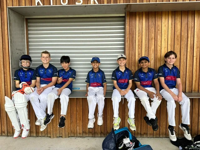 Dingley junior team together at the clubrooms